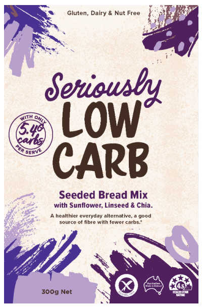 Seriously Low Carb Seeded Bread Mix 300g Pack