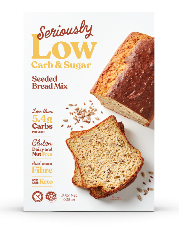 Seriously Low Carb Seeded Bread