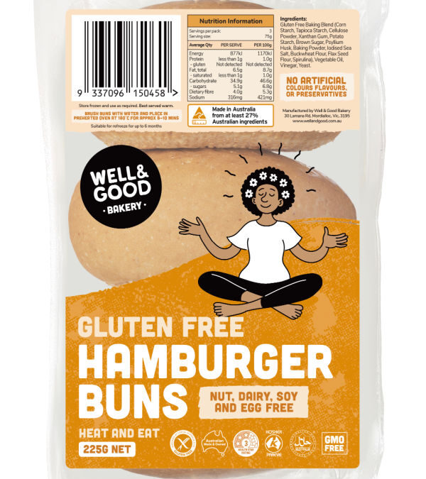 Hamburger Buns (3x 75g Pack)