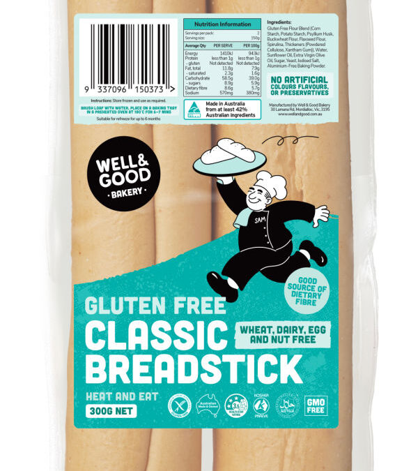 Gluten Free Classic Breadstick (2 x 150g)