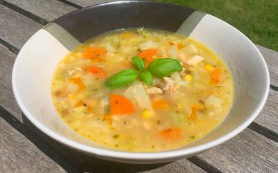Low Carb Chicken Soup – High Protein & High Fibre