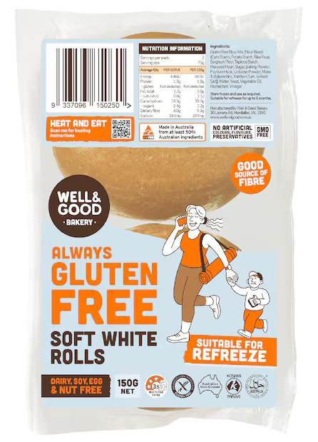Gluten Free Soft White Rolls