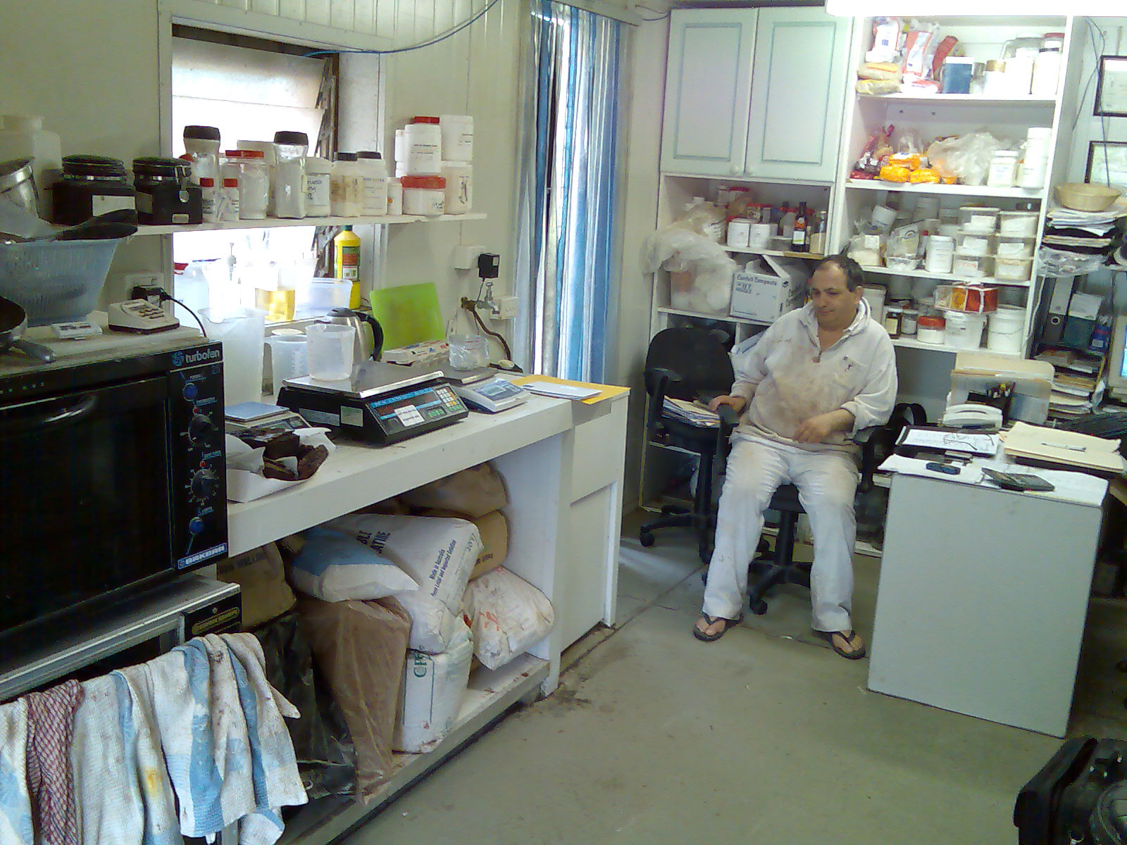 Sam Barak in the Garage